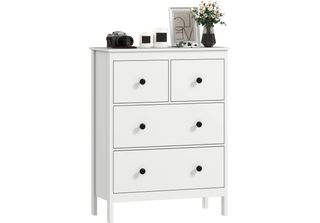 Homcom-Cassettiera-74L X 35W X 97H Cm-Bianco