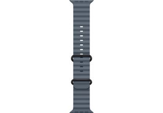 Apple Titanium Finish Band Blu Fluoroelastomero, Titanio