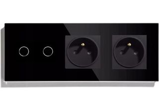 Interruttore Touch Doppio 2K Presa Doppia