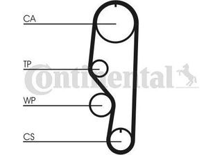 Continental Ctam CT557K1 Kit Cinghia Dentata Oe Compatibile Con Ibiza
