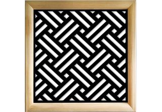 Filotto - Moduli Decorativi In Legno E Pvc 48X48 Cm Nero