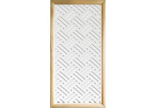 Filotto - Moduli Decorativi In Legno E Pvc 73X148 Cm Bianco