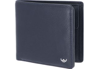 Golden Head Pelle Portafoglio Capri Rfid Protect Scheintasche 1134 Blau Blu Scu…