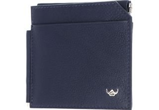 Golden Head Pelle Portacarte Fermasoldi Capri Clip-Scheintasche 1960 Blau Blu S…