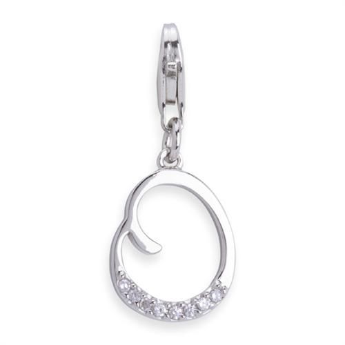 Silber Charm mit Karabiner für Bettelarmbänder