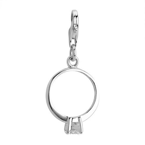 Silber Charm mit Karabiner für Bettelarmbänder