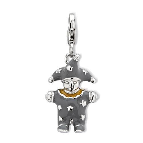 Silber Clown Charm Karabiner für Bettelarmbänder