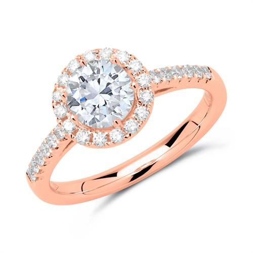 Diamantring 585er Roségold