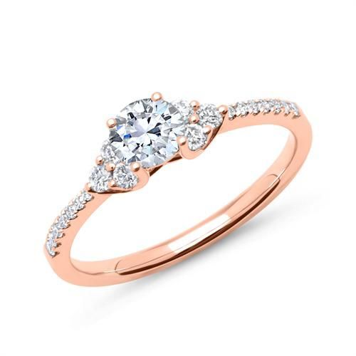 Diamantring 585er Roségold