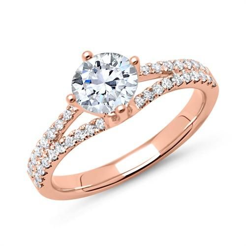 Diamantring 750er Roségold