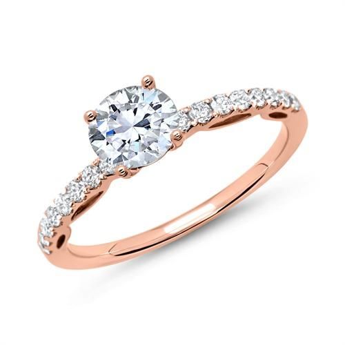 Ring 750er Roségold mit Brillanten