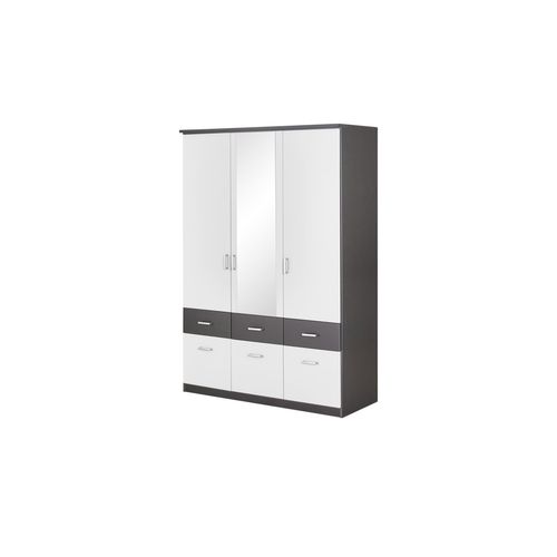 Kleiderschrank Bremen - weiß - 136 cm - 199 cm - 58 cm - Sconto