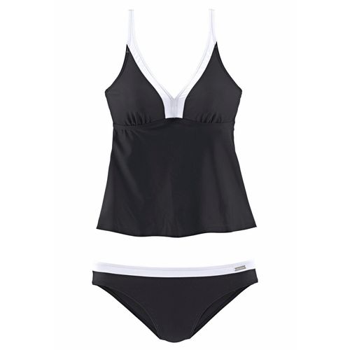 LASCANA Bügel-Tankini im trendigen Retro-Look, schwarz-weiß, Gr.44E