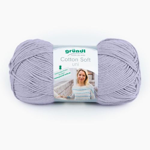 Cotton Soft Uni Gründl, 03 Lavendel, Lavendel, aus Baumwolle