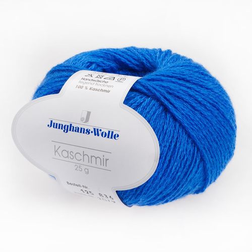 Kaschmir Junghans-Wolle, Blau, aus Kaschmir