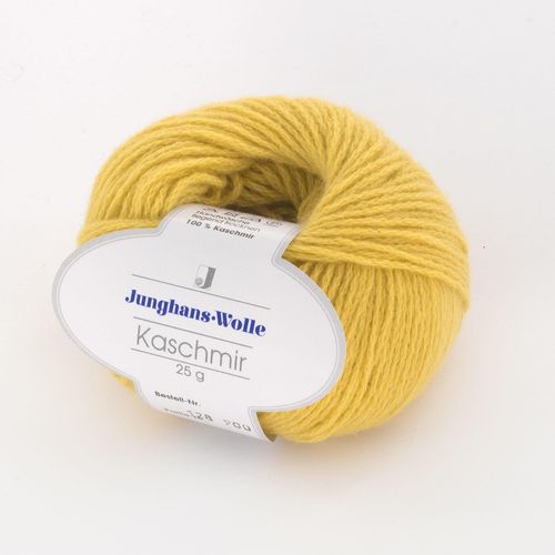 Kaschmir Junghans-Wolle, Gelb, aus Kaschmir