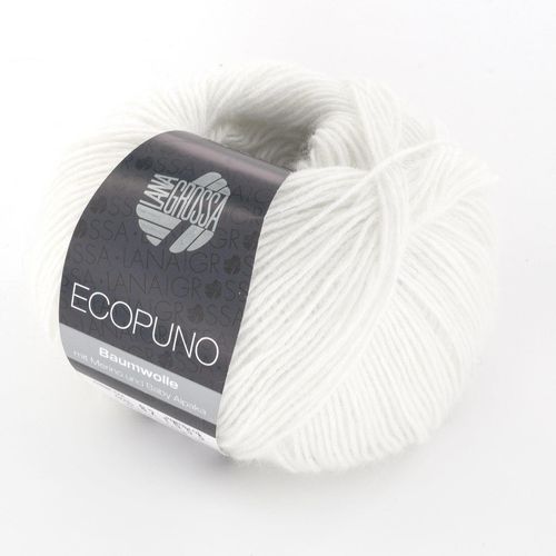 Ecopuno Lana Grossa, Weiss, aus Baumwolle