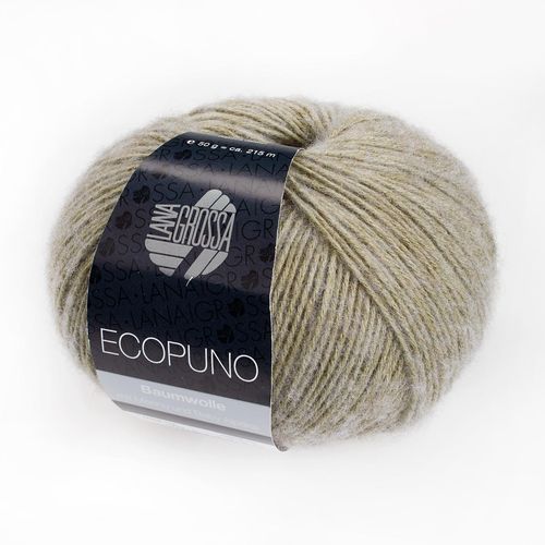 Ecopuno Lana Grossa, Khaki, aus Baumwolle