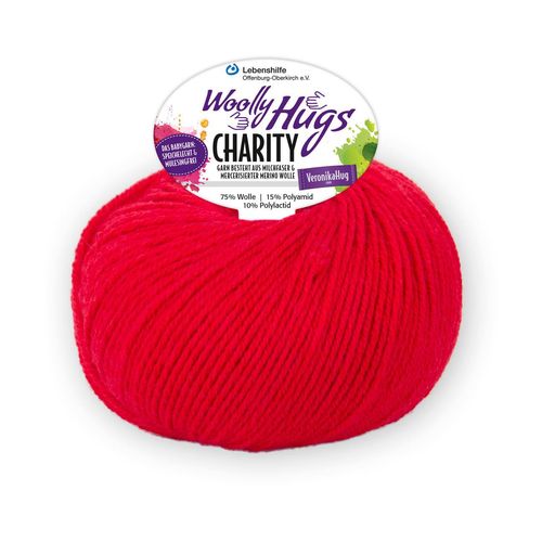 Charity Woolly Hugs, Rot, aus Wolle