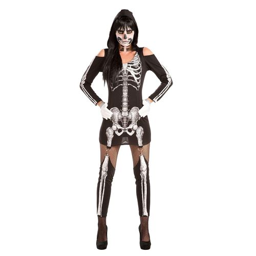 Skelett Kostüm „Skeletta“ für Damen