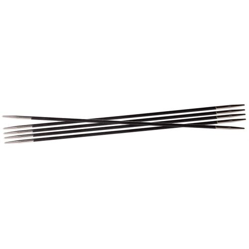 KnitPro Strumpfstricknadeln „Karbonz“, Karbonfasern, Länge: 15 cm