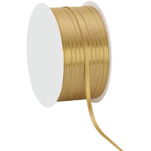 Satinband, gold, 3 mm, 50 m