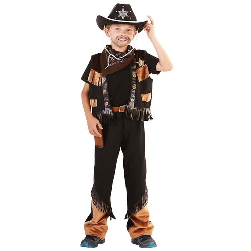 Cowboy-Kostüm für Kinder, braun/schwarz