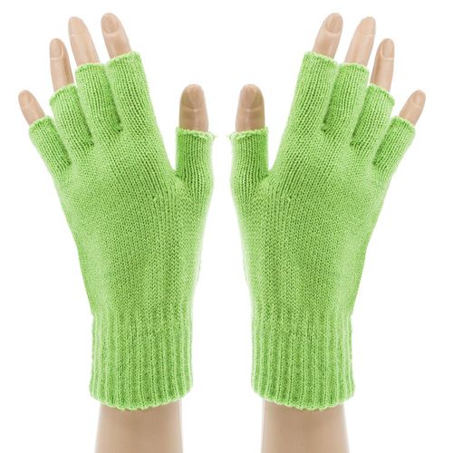 Strick-Handschuhe, hellgrün
