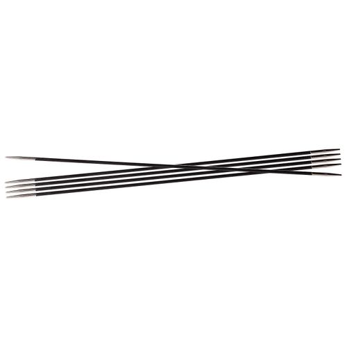 KnitPro Strumpfstricknadeln „Karbonz“, Karbonfasern, Länge: 20 cm