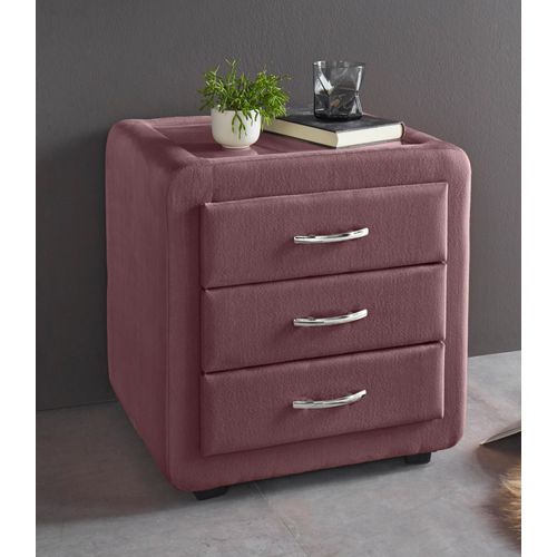 Nachtkonsole MAINTAL, lila (beere), B:48cm H:50cm T:43cm, Sideboards, Nachtkonsole