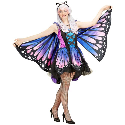 Schmetterling-Kostüm „Fantasia“ für Damen, lila/blau