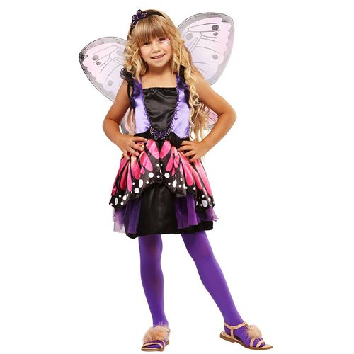 Schmetterling-Kostüm „Fantasia“ für Kinder, lila/orange