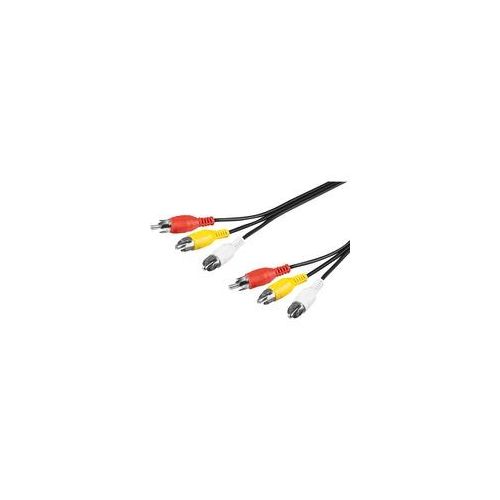 Kabel 3xCinch -></noscript> 3xCinch schwarz, 2 Meter