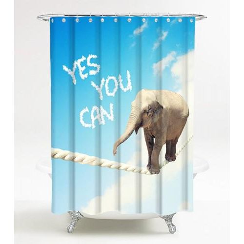 Duschvorhang Yes you can 180 x 200 cm