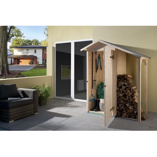 Gartenschrank + Schleppd.351A 14 mm, B83xT85 + Anbau 50 cm