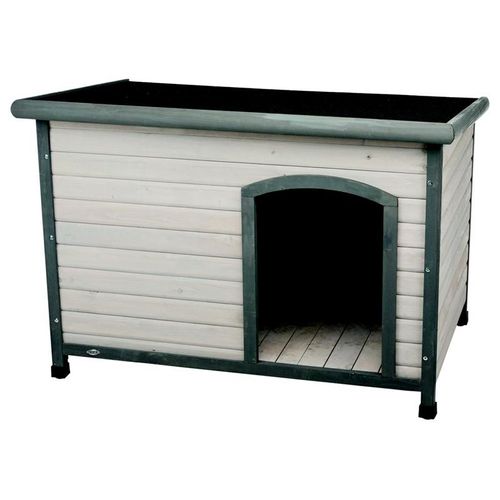 natura Hundehütte Classic mit Flachdach L:116 82 79cm grau