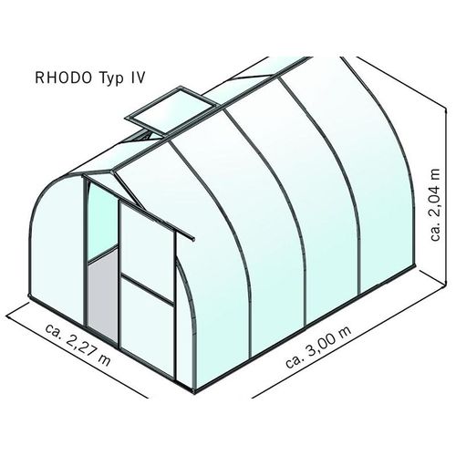 Gewächshaus Rhodo IV pressblank