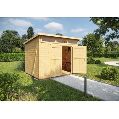 Gartenhaus 264 Gr. 2, natur DT/OL, 235 x 239 cm