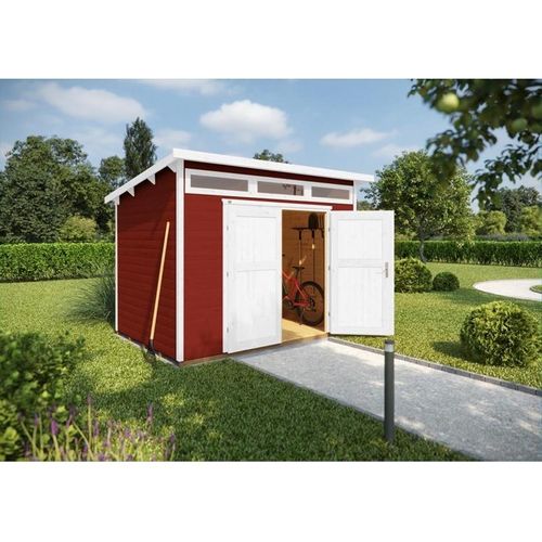 Gartenhaus 264 Gr. 3, rot DT/OL, 295 x 209 cm