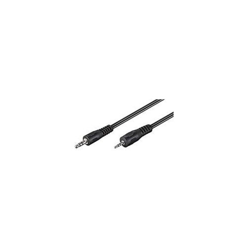 Audiokabel 3,5mm > 2,5mm schwarz, 2 Meter