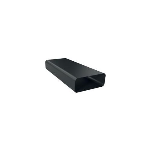 Flachkanalstück Z861SM2, 1 Meter, Rohr schwarz, gerade, männlich