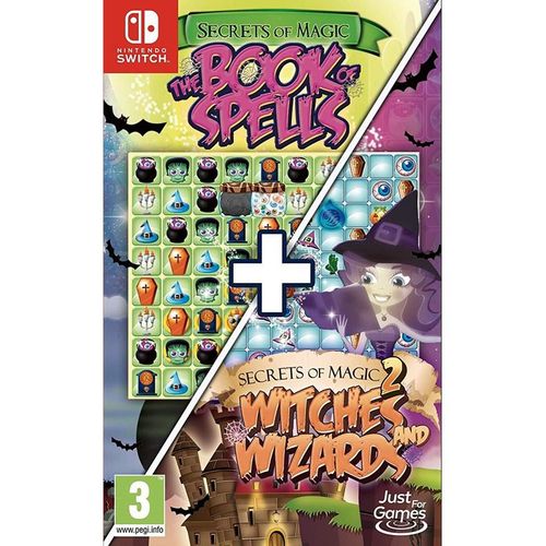Secrets of Magic 1 & 2 - The Book of Spells + Witches and Wizards (Code in a Box) - Nintendo Switch - Puzzle - PEGI 3