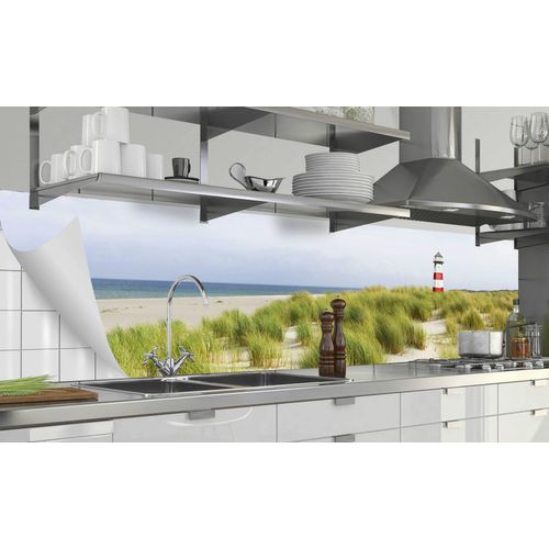 Küchenrückwand-Folie Fixy Nordseestrand - 60 cm - 60 cm - Sconto