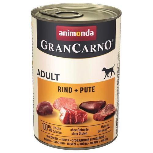 Animonda GranCarno Adult Rind & Pute 6 x 400g Hundefutter