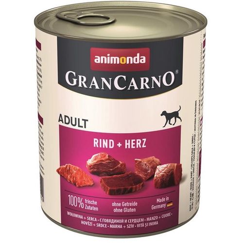Animonda GranCarno Adult Rind & Herz 6 x 800g Hundefutter