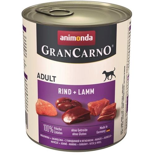 Animonda GranCarno Adult Rind & Lamm 6 x 800g Hundefutter