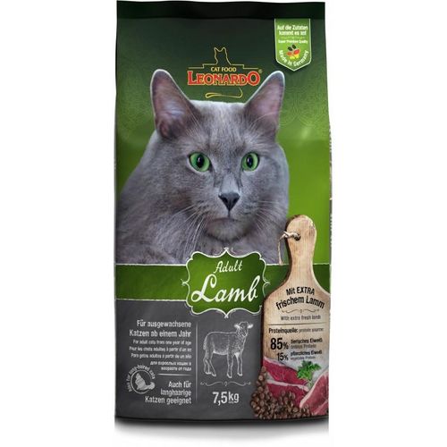 7,5 kg Leonardo Adult Lamb Katzenfutter mit frischem Lamm