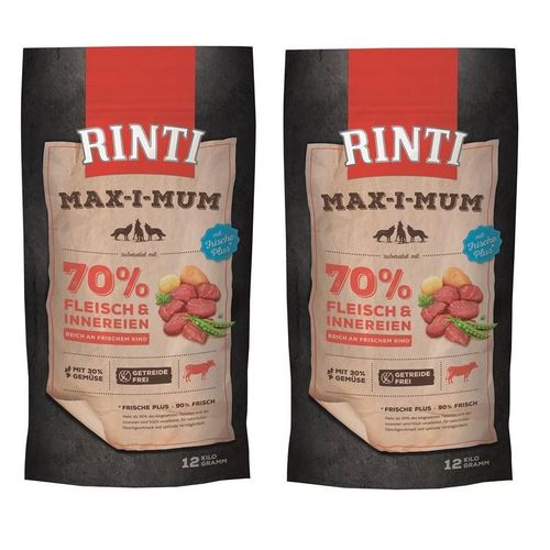Rinti Max-i-mum Rind 2 x 12kg für ausgewachsene Hunde getreidefrei