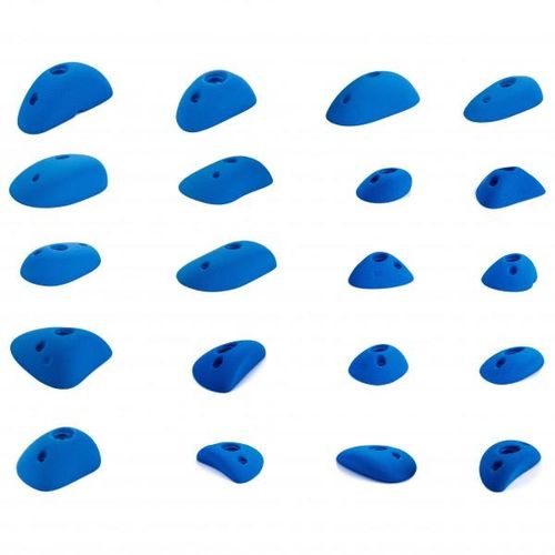 blue pill - Small Mix - Klettergriffe - Klettergriffe Gr S/M blau/weiß