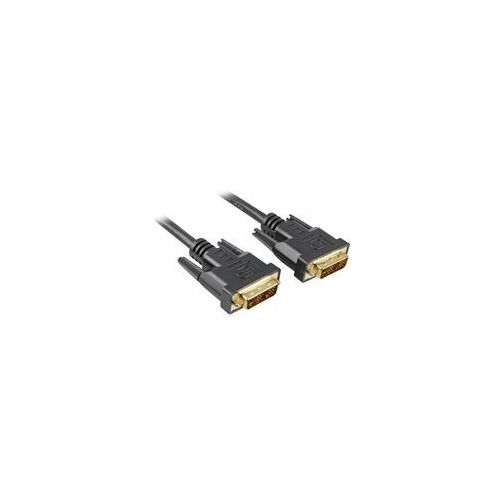 Kabel DVI-D > DVI-D schwarz, 3 Meter, Single Link, 18+1